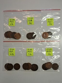 Mince 50 halierov, 1,2,5,kčs - 2