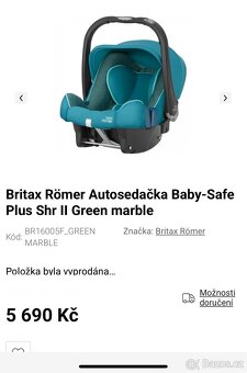Autosedačka/ vajíčko Britax - 2