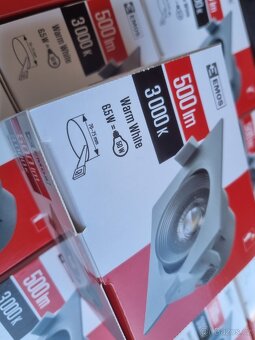 80x bodové světlo 6.5W 3000k 500lm - hranaté - 2