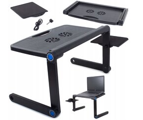 Skládací stolek pod notebook s podložkou pod myš - 2