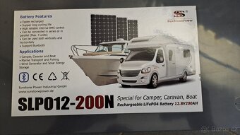LiFePO4 Baterie 12V/200Ah, SLPO12-200N HC200A Sunstone Power - 2