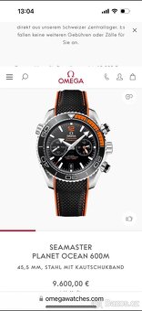 hodinky OMEGA SEA MASTER PLANET OCEÁN 600M - 2