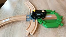 Vláčkodráha, koleje křížení 90st. Brio Ikea Lidl - 2