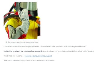 Komplet pískovačka + ochranný set - 2