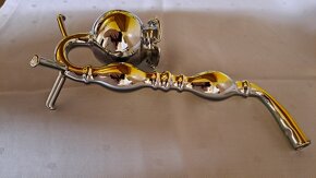 RETRO SKLENĚNÁ FAJFKA DUHOVÁ - 2