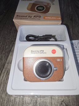 Retro bezdrátová sluchátka do uší s Bluetooth, poloviční do - 2