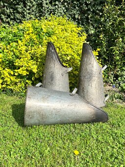 Retro vintage uhlák patina dekorace váza - 2