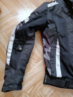 Dámská bunda na motorku Street Racer Elite černo bílá XS - 2