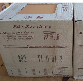 Glazované keramické dlaždice, obklady 20x20cm, růžová matná - 2