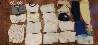 Balík oblečení kluk jaro 62-68 - 2