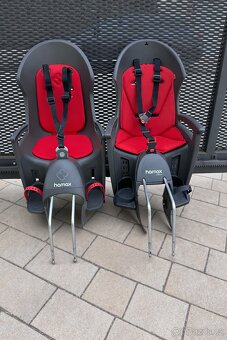 HAMAX Cyklosedačka s adaptérem Grey/Red - 2