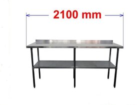Pracovní nerezový stůl 210/60cm - 2