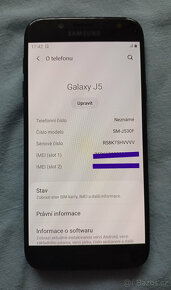 Samsung Galaxy J5 Dual vč. skla a flip pouzdra, dohodou - 2