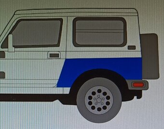 Blatník Suzuki Samurai. - 2