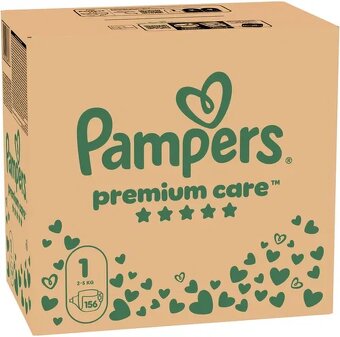 PAMPERS Premium Care vel. 1 (156 ks) - 2