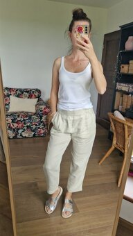 basic bílé tílko z bavlny Benetton - 2