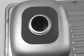 Nerezový vestavný dřez s odkapem 58x18x48cm - 2