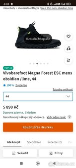 KOUPIM Vivobarefoot Magna Forest ESC mens obsidian lime, 44 - 2