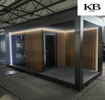 Zahradní sauna / kontejnerová sauna / venkovní sauna 6,0x2,5 - 2