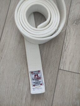 Dětské kimono Adidas z Decathlonu+ bílý pásek - 2