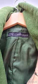 Vlněný zelený kabát - 2