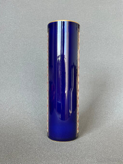 Kobaltová váza 23 cm, Heinrich Villeroy&Boch - 2