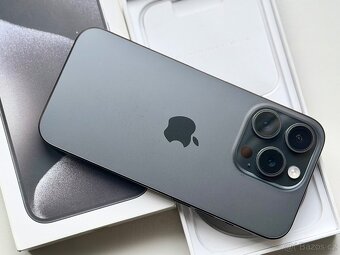 iPhone 15 Pro Max Black Titanium BATERIE 100% TOP - 2