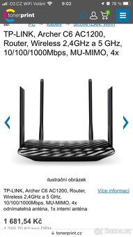Tp- link AC 1290 Wi-Fi Router 2,4 GHz - 2