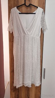 Bílé těhotenské/ kojící šaty Bonprix - 2