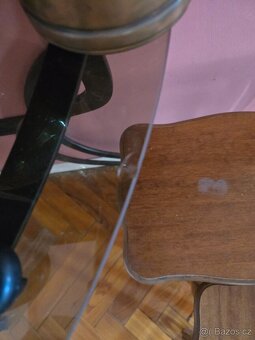 Kovový polokulatý konzolový stolek - 2