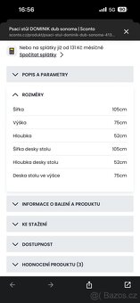 Prodám zcela nový psací stůl (v demontu) - 2