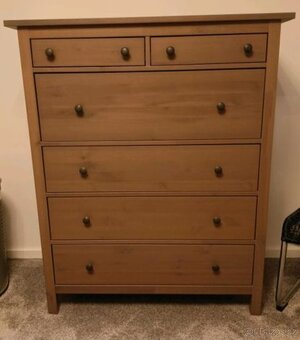 KOMODA IKEA HEMNES V ŠEDOHNĚDÉM PROVEDENÍ - 2