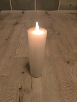 LED svíčky, blikající knot, pravý vosk - 2