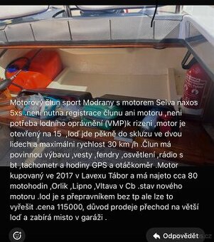 Motorový člun - 2