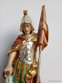 Svatý Florian socha ze dřeva 41 cm - 2