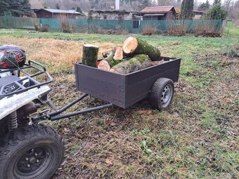 Vlek za malotraktor 170cm x 100cm, masivní zpracování - 2