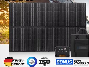Solární panel outdoor přenosný skládací 300 W - 2
