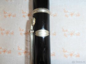 Flétna příčná, starožitná, Hermann Trapp, materiál eben - 2