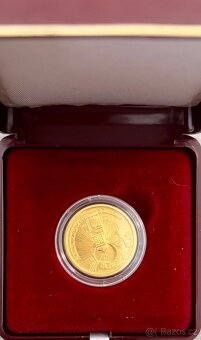 VZÁCNÁ AU ZLATÁ MINCE 2500 KČ KLEMENTINUM - Observatoř BK - 2