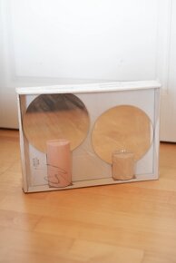 Ikea Liholen sada set 2 stolní kulatá zrcadla 2x - 2
