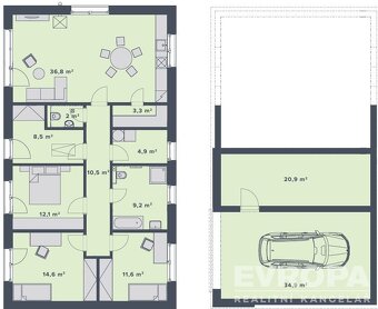 Novostavba rodinného domu 4+kk, pozemek 800m2, 15minut od ok - 2