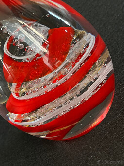 Těžítko se spirálou 11.5 cm, hutní sklo - 2