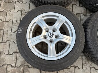 4x al kola 5x120 17 + pneu zimní 215/60 R17C - 2