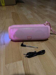 Přenosný reproduktor ykall t3 růžový 20 W - 2