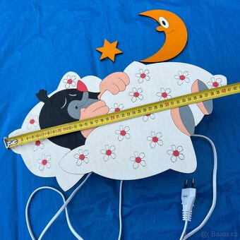 Nástěnná lampička krtek v peřince - 2