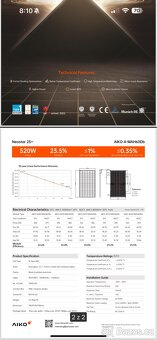 Panel AIKO Neostar Dual glass 500w skladem - 2