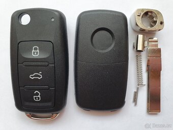Klíč Škoda Vw Seat Audi 2 / 3 tlačítka  Cena za 1 kus = 250k - 2