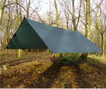 Bivakovací celta / plachta DD HAMMOCKS Tarp 3,5x3,5m – OLIVE - 2