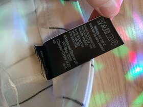 Nové dámské bílé kalhoty s proužky Marks & Spencer - 2