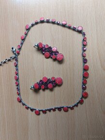Set naušnic a řetízku značky Konplott-ruční výroba - 2